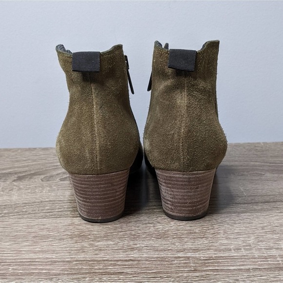 AQUATALIA • Suede Army Green Ankle Boots Sz 6.5 - Picture 6 of 7